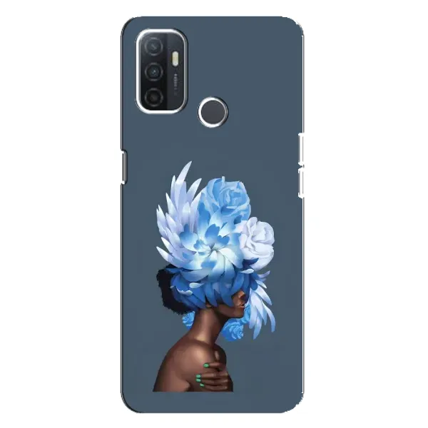 Чехол с принтом «Цветы на голове» для OPPO A32 Чехол с принтом «Цветы на голове» для OPPO A32