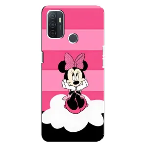 Эксклюзивный чехол для Oppo A32 (AlphaPrint - Мультяшные) (Девочка Maus)