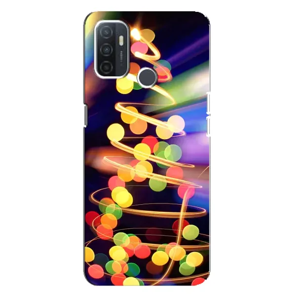 Чехол с принтом «Елка с гирлянд» для OPPO A32 Чехол с принтом «Елка с гирлянд» для OPPO A32