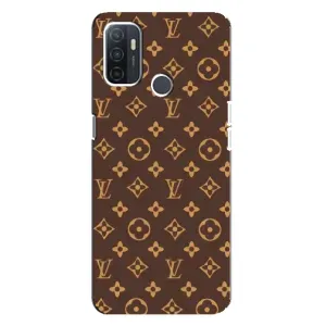 Чохли Луі Вітон для Oppo A32 (AlphaPrint - LOUIS VUITTON) (фон LOUIS VUITTON)