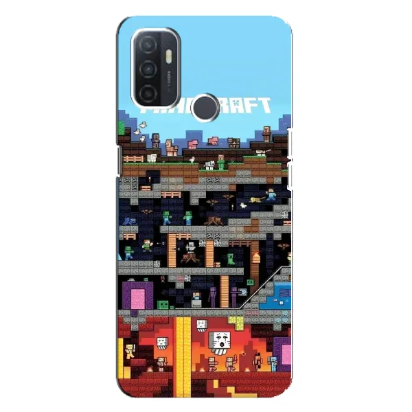 Чохол з принтом «фон Minecraft» для OPPO A32 Чохол з принтом «фон Minecraft» для OPPO A32