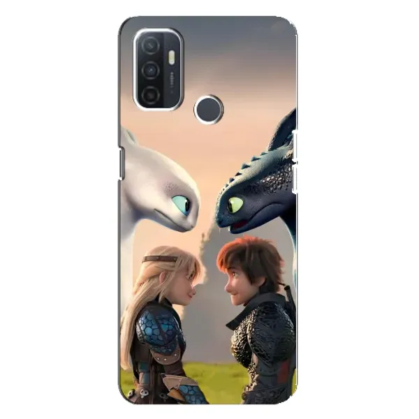 Чохол з принтом «Гикавка і Астрід» для OPPO A32