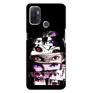 Чохли Персонажі Аніме Наруто для Oppo A32 (AlphaPrint) (Очі Anime)