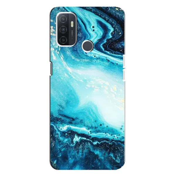 Чохол з принтом «Блакитний мрамор» для OPPO A32