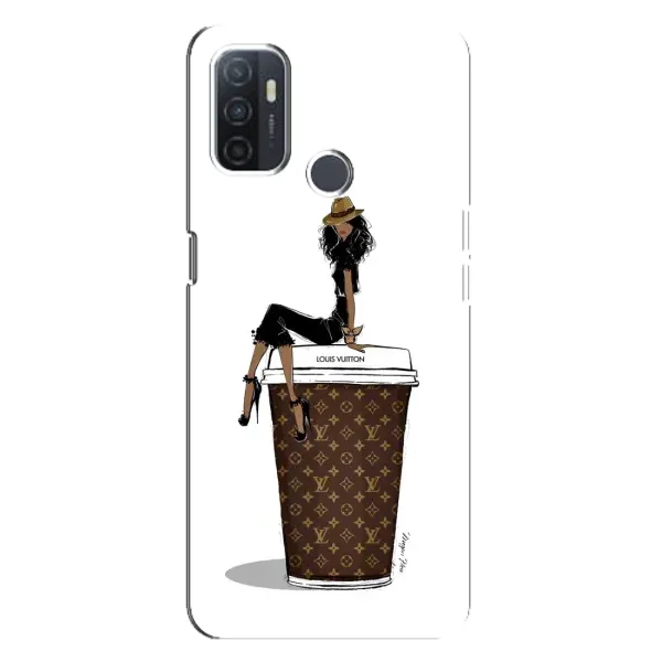 Чохол з принтом «кава LOUIS VUITTON» для OPPO A32