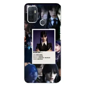 Чохли Венсдей на Oppo A32 Уенсдей (AlphaPrint) (колаж Венздей)
