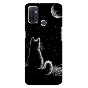Чехол с принтом для Oppo A32 (AlphaPrint) Модные коты