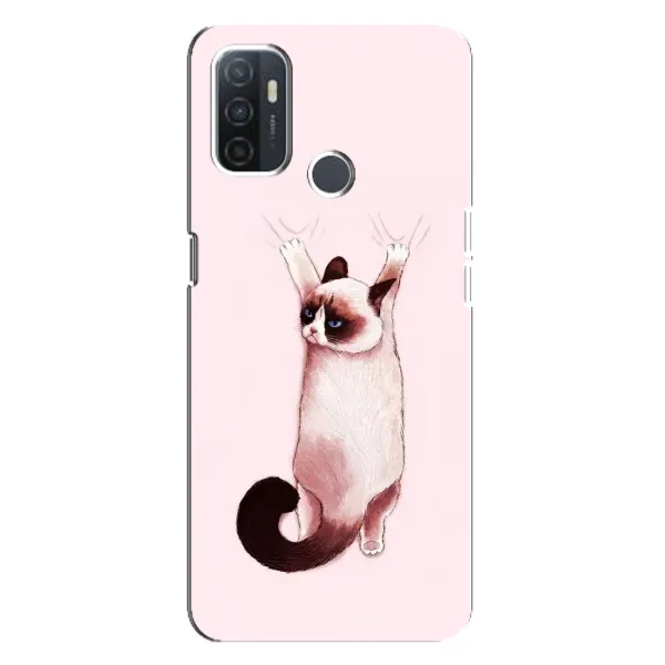 Чохол з принтом «Котик падає» для OPPO A32 Чохол з принтом «Котик падає» для OPPO A32