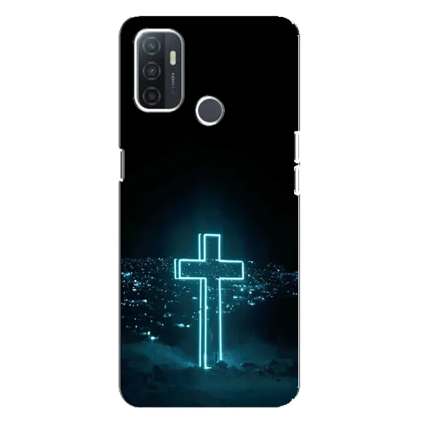 Чехол с принтом «Крест и город» для OPPO A32 Чехол с принтом «Крест и город» для OPPO A32