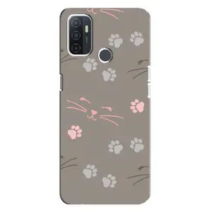 Чохол з малюнком кіт на Oppo A32 (Лапи і вуса)