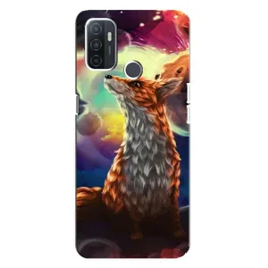 Чохли з картинкою Лисичка для Oppo A32 (VPrint) (Лисичка в космосі)