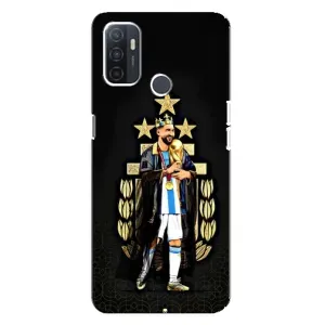 Чехлы для Oppo A32 (Leo чемпион) (AlphaPrint) (Месси Король)