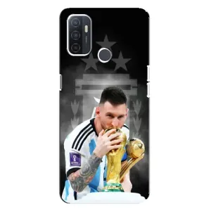 Чехлы для Oppo A32 (Leo чемпион) (AlphaPrint) (Месси Чемпион)