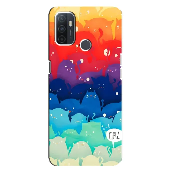 Чохол з принтом «Mew» для OPPO A32 Чохол з принтом «Mew» для OPPO A32