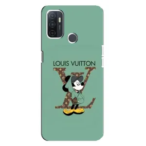 Чохли Луі Вітон для Oppo A32 (AlphaPrint - LOUIS VUITTON) (Міккі Маус LV)