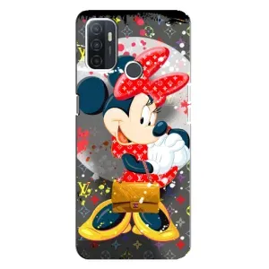 Чехол Disney Mouse Oppo A32 (PREMIUMPrint) (Minni с бантиком)