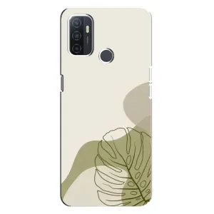 Чехол с принтом «Зеленая монстера дизайн» для OPPO A32