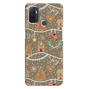 Новогодние, Праздничные Чехлы для Oppo A32 - 2024 год (Новогодние пряники)