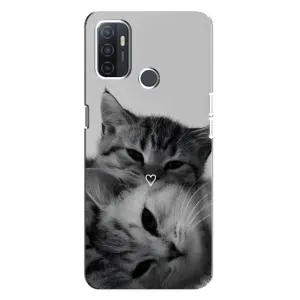 Чохол з малюнком кіт на Oppo A32 (Пара котів)