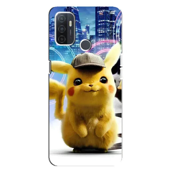 Чехол с принтом «Пикачу в городе» для OPPO A32