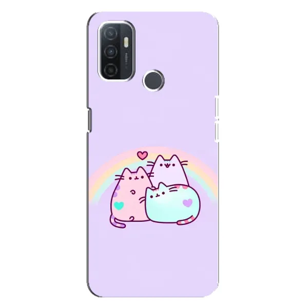 Чохол з принтом «Радужний котик» для OPPO A32 Чохол з принтом «Радужний котик» для OPPO A32