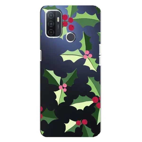 Чохол з принтом «Різдвяний фон» для OPPO A32