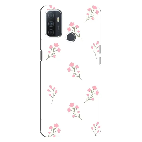 Чехол с принтом «Розовые цветы» для OPPO A32 Чехол с принтом «Розовые цветы» для OPPO A32