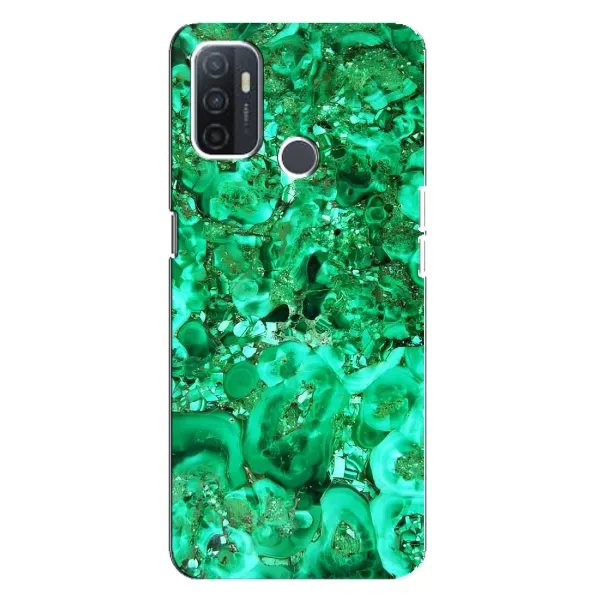Чохол з принтом «Салатовий Мрамор» для OPPO A32
