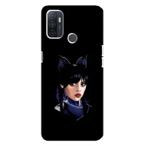 Чохли Венсдей на Oppo A32 Уенсдей (AlphaPrint) (серйозна Венздей)