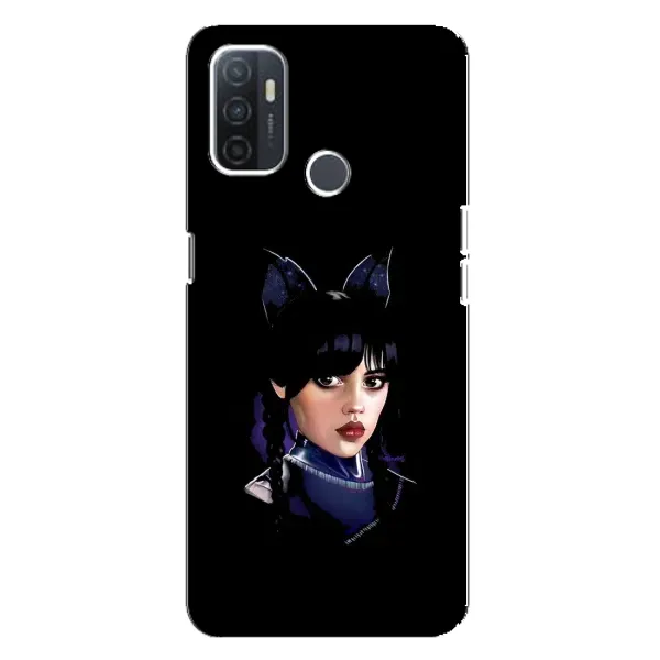 Чохол з принтом «серйозна Венздей» для OPPO A32