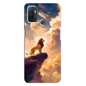 Чохол з принтом «Сімба на скелі» для OPPO A32