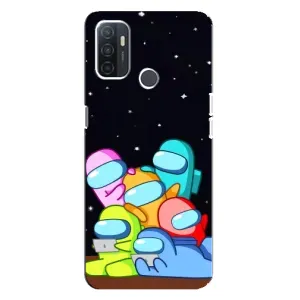 Чохли Амонг Ас для Oppo A32 (AlphaPrint) (Скіни в космосі)