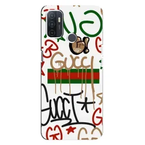 Бренднові Чохли для Oppo A32 - (PREMIUMPrint) (Стиль GUUCI)