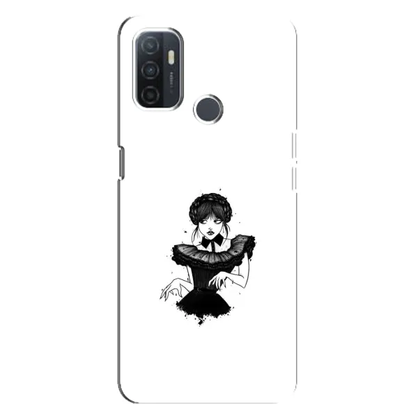 Чохол з принтом «танець Венздей» для OPPO A32