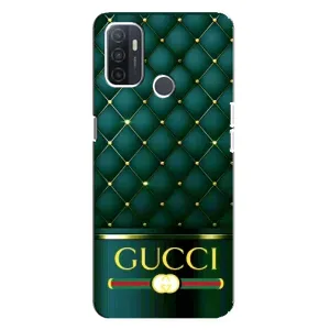 Чохли GUCCI для ОППО А32 (AlphaPrint) (Текстура Гуччі)