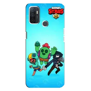 Чехлы Brawl Stars для Oppo A32 (AlphaPrint) (Тріо героїв)