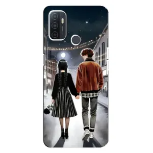Чехол с принтом «Уэнздей и Тайлер» для OPPO A32
