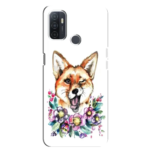 Чохол з принтом «Весела лисичка» для OPPO A32