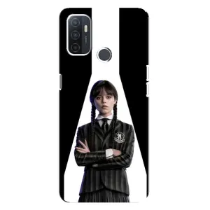 Чохли Венсдей на Oppo A32 Уенсдей (AlphaPrint) (W-Wednesday)