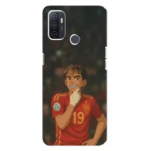 Чехол с футболистом Ламин Ямаль Oppo A32 (Ямаль аниме)