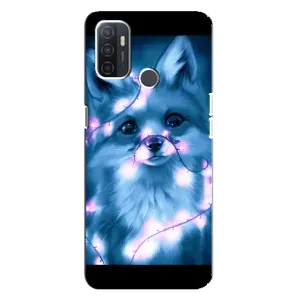 Чехлы с картинкой Лисички для Oppo A32 (VPrint)