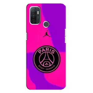 Чохли PSG для Oppo A32 (AlphaPrint) (яскравий ПСЖ)