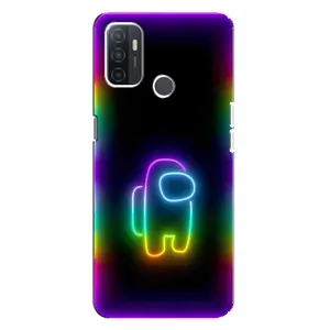 Чохли Амонг Ас для Oppo A32 (AlphaPrint) (Яскравий скін)