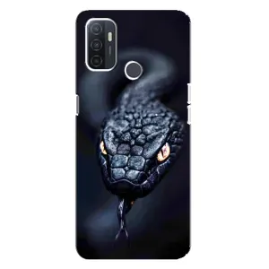 Чохол з картинкою 'Хижаки' для Oppo A32 (Чорна змія)