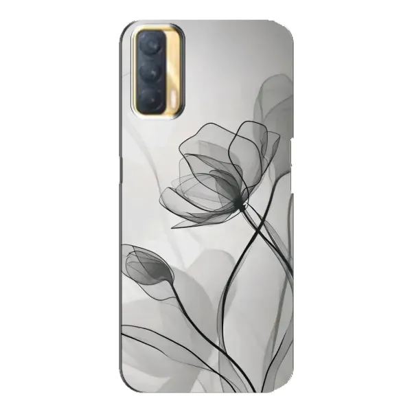 Чехол с принтом «Черные цветы» для OPPO A33 Чехол с принтом «Черные цветы» для OPPO A33