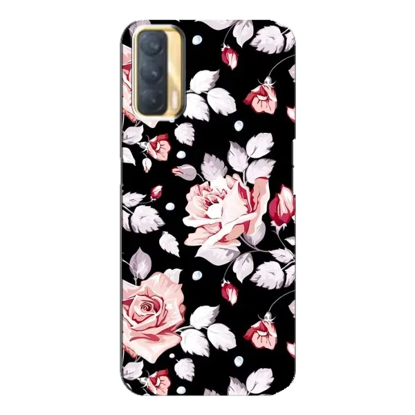Чехол с принтом «Цветочки на черном» для OPPO A33 Чехол с принтом «Цветочки на черном» для OPPO A33