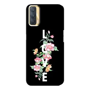 Чехол с принтом «Цветы LOVE» для OPPO A33