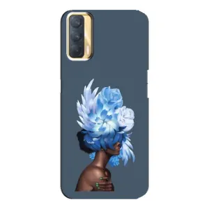 Чехлы (ART) Цветы на Oppo A33 (VPrint) (Цветы на голове)