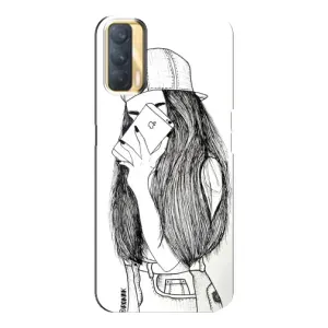 Чехол с печатью для Oppo A33 - (Мода) (AlphaPrint) (Фото девочки)