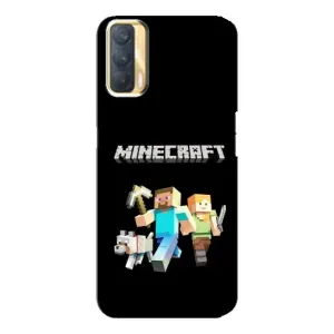 Чохол Майнкрафт на Oppo A33 (AlphaPrint) Minecraft (герої Minecraft)
